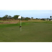 The par-5 17th at South Padre Island Golf Club has a real Scottish links feel to it.