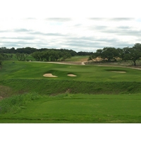 The 224-yard, par-3 16th on the AT&T Canyons Course at TPC San Antonio plays over a gorge.