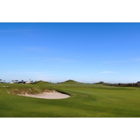 At 577 yards, the par-5 ninth is one of three holes longer than 575 yards at Newport Dunes Golf Club in Port Aransas, Texas.
