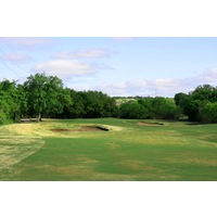 The fifth hole on the Creeks nine at Hill Country Golf Club is a 472-yard par 4. 