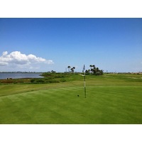 With water on the majority of holes, Moody Gardens Golf Course in Galveston can be a pretty good test, especially with wind.