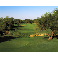 The short par-4 fourth at the new Max A. Mandel Golf Course in Laredo is a good risk-reward hole.