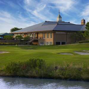 Hackberry Creek CC: #18, clubhouse