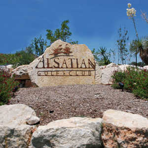 Alsatian GC sign