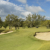 A view of a well protected hole at Briggs Ranch Golf Club.