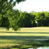 A sunny day view of a hole at Sinton Golf Course.