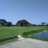 A view of a hole with water coming into play at Sinton Golf Course.