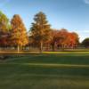 A fall day view from a fairway at Shady Valley Golf Club.
