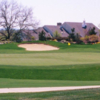 A view of a hole surrounded by bunkers at Tour 18 Dallas.