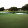 A view of a hole with water coming into play at Duck Creek Golf Course.