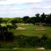 A view of a well protected green at San Angelo Country Club.