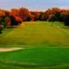 A fall day view of a hole at Meadowbrook Country Club.