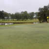 A view of a green with water coming into play at Alice Country Club.