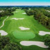 Aerial view of the 6th green at Golf Club at Cinco Ranch.