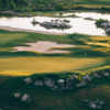 Aerial view of the 13th green from The Quarry Golf Course.