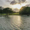 Sunset view of the 6th green at Tour 18 Houston.