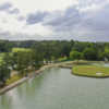 Aerial view of the 9th green at Tour 18 Houston.