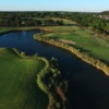 Aerial view of the 4th ,5th and 6th greens from Texas 9 Golf.
