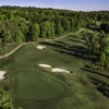Aerial view of the 16th green at Tempest Golf Club.
