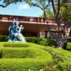 A view of the statue sitauted at the entrance of Brookhaven Country Club clubhouse