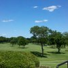 A view from the clubhouse terrace at Diamond Oaks Country Club