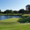 A view of green with water coming into play from left at Colonial Country Club