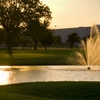 A view of the water fountain at Oak Hollow Golf Course