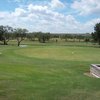 A view of the practice putting green at Mesquite Ranch Golf Club