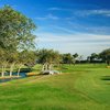A view of hole #2 at Ranchland Hills Golf Club
