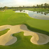 A view of the 18th hole from the Tournament Course at Golf Club of Houston
