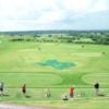 A view of the driving range at Canyon West Golf and Sports Club