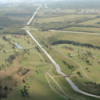 Aerial view of the Bayou Golf Course