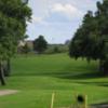 A view of tee #14 at Hawks Creek Golf Club.