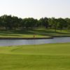A view of a green with water coming into play at Nutcracker Golf Club