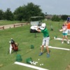 A view of the driving range tees at Ridgeview Ranch Golf Club