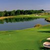 A view of green #14 with water coming into play at TPC Craig Ranch