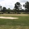 A view of a hole protected by bunkers at Brentwood Country Club