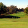 Looking back from a green at Quail Valley Golf Course