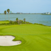 View of the par-4 10th hole at Moody Gardens Golf Course