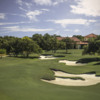 A view of hole #18 at Briggs Ranch Golf Club