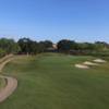 A view of the 18th hole at Hidden Creek Golf Club