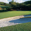 A view of the 5th hole with bunker in foreground at River Place Country Club