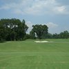 A view of green #8 from tee at Grapevine Golf Course - Pecan Course