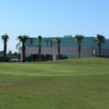 A view of the clubhouse at Heron Lakes Golf Course