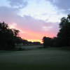 A sunrise view of the 8th hole at Crystal Falls Golf Course