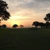 A sunset view of a hole at Graham Country Club.