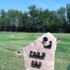 A view from tee #1 sign at Hamlin Golf Course (Billy Thomas).