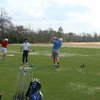 A view of the driving range at Woodforest Golf Club