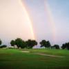 A view of the rainnbow over Cimarron Country Club.
