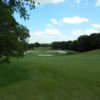 A view of green protected by bunkers at Mill Creek Golf Club